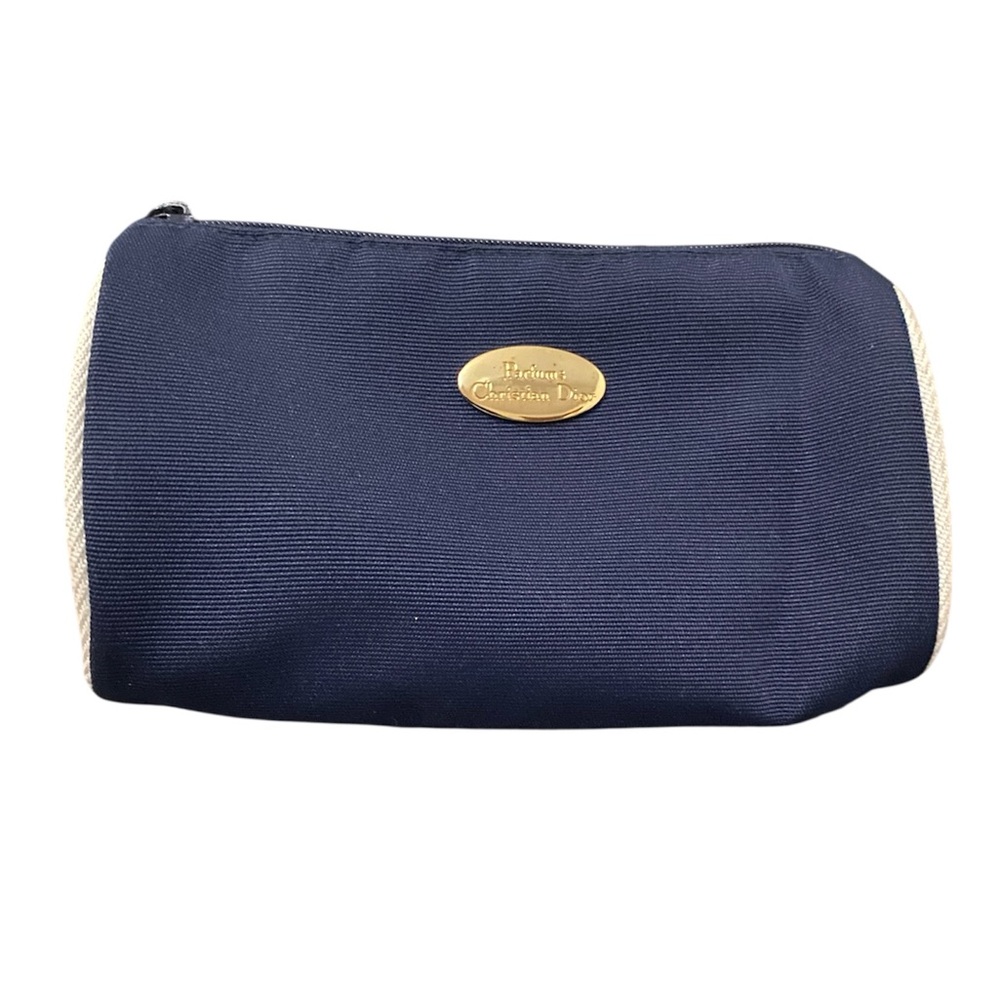 Dior Navy Blue Clutch / Makeup Bag